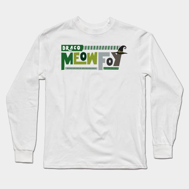 Draco Meowfoy Long Sleeve T-Shirt by Cinestore Merch